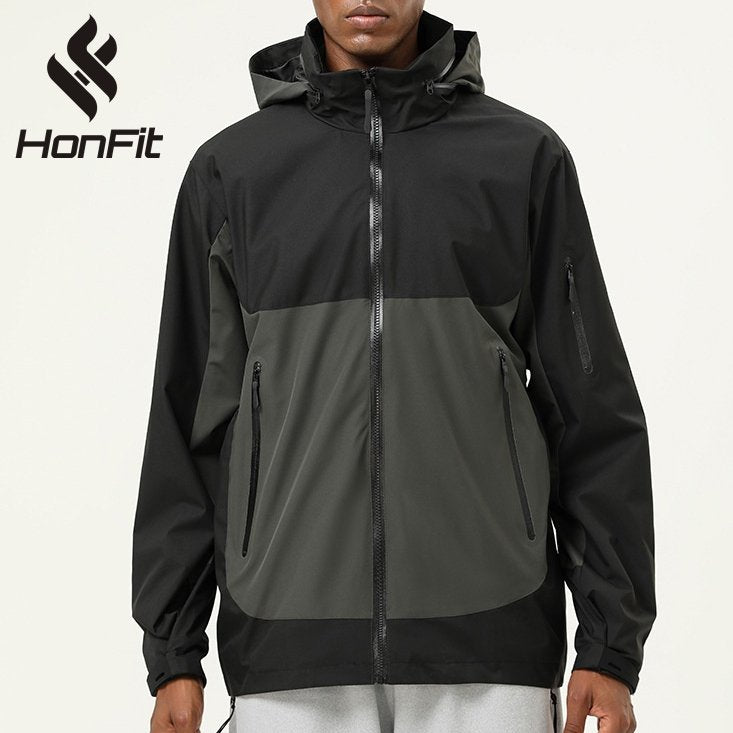 Mens Workout Running 100%polyester Jacket SY-SYK333 print logo 14