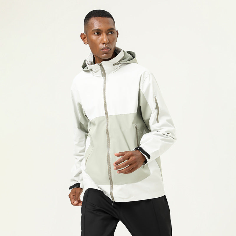 Mens Workout Running 100%polyester Jacket SY-SYK333 print logo 4