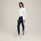 Womens Sports Activewear 75%Nyolon 25%Spandex Quarter Zip Shirt SY023 print logo 24