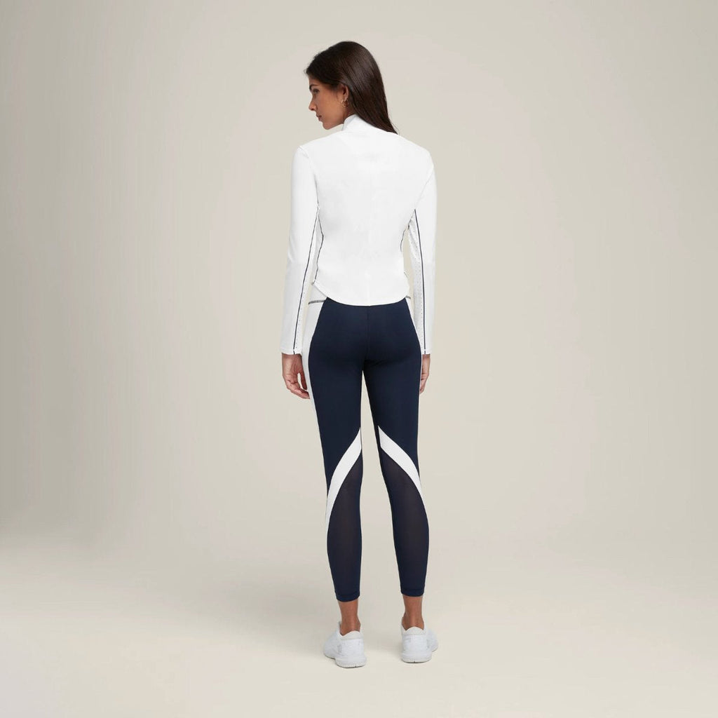 Womens Sports Activewear 75%Nyolon 25%Spandex Quarter Zip Shirt SY023 print logo 25