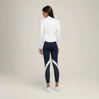 Womens Sports Activewear 75%Nyolon 25%Spandex Quarter Zip Shirt SY023 print logo 25