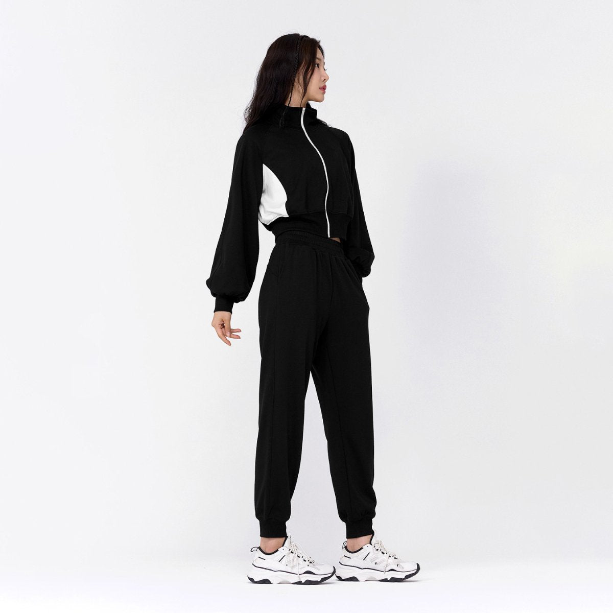 Womens Casual Activewear 55%rayon 40%polyester 5%spandex Tennis Tracksuit SY105 print logo 19