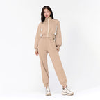 Womens Casual Activewear 55%rayon 40%polyester 5%spandex Tennis Tracksuit SY105 print logo 3