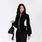 Womens Casual Activewear 55%rayon 40%polyester 5%spandex Tennis Tracksuit SY105 print logo 8