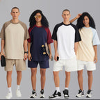 Mens Oversized Sports 100%cotton Tshirt T012