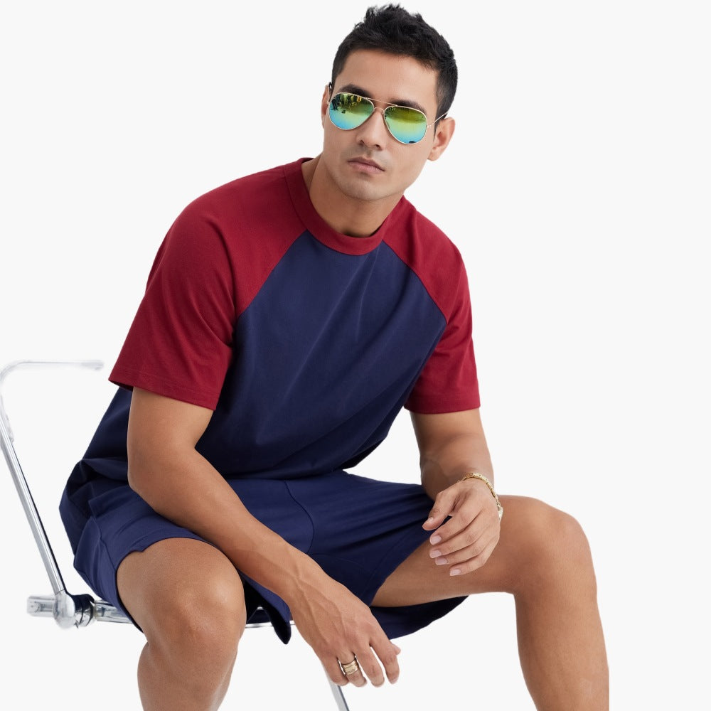 Mens Oversized Sports 100%cotton Tshirt T012