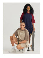 Mens Oversized Sports 100%cotton Tshirt T012