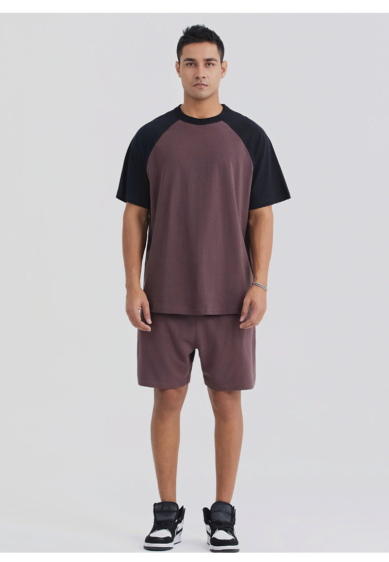 Mens Oversized Sports 100%cotton Tshirt T012