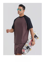 Mens Oversized Sports 100%cotton Tshirt T012