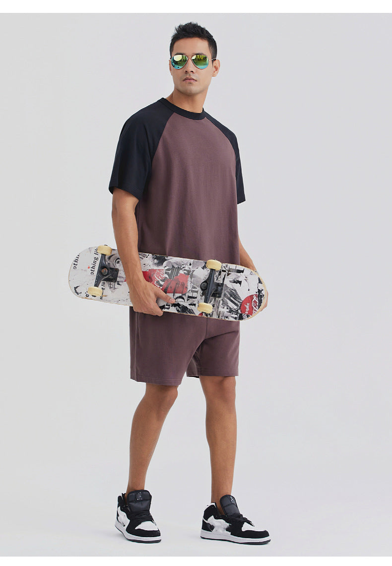 Mens Oversized Sports 100%cotton Tshirt T012