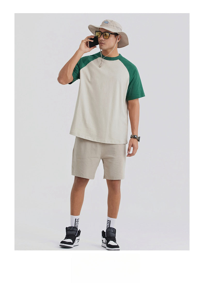 Mens Oversized Sports 100%cotton Tshirt T012