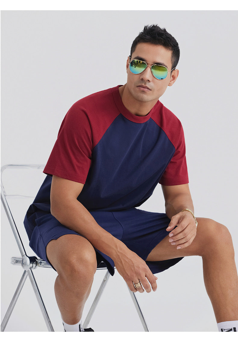 Mens Oversized Sports 100%cotton Tshirt T012