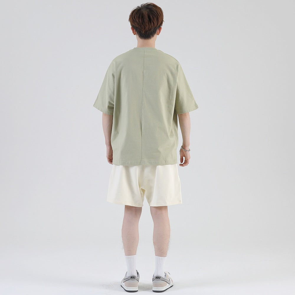 Mens Casual Streetwear 100%cotton Oversized Tshirt T032