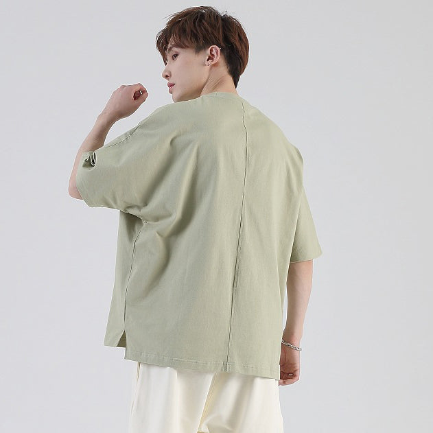 Mens Casual Streetwear 100%cotton Oversized Tshirt T032