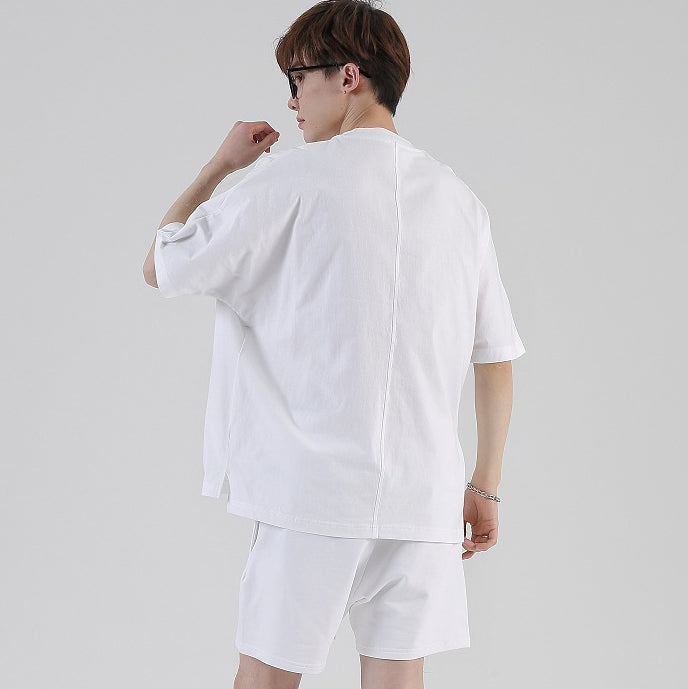Mens Casual Streetwear 100%cotton Oversized Tshirt T032