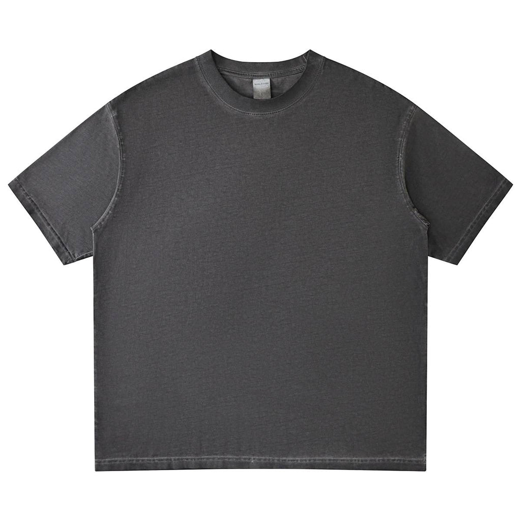 Mens Washed Oversized 100%cotton Tshirt T082