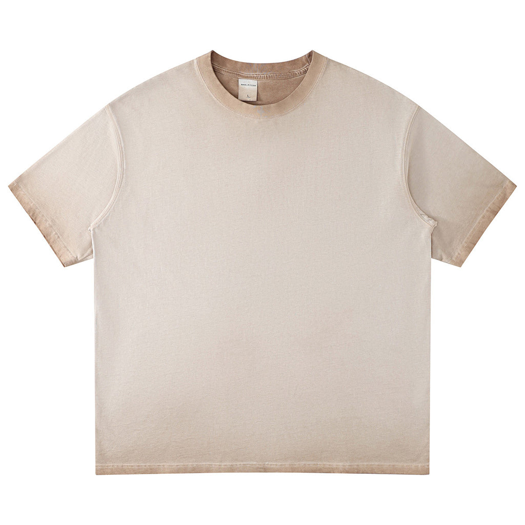 Mens Washed Oversized 100%cotton Tshirt T082