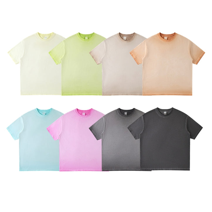 Mens Washed Oversized 100%cotton Tshirt T082