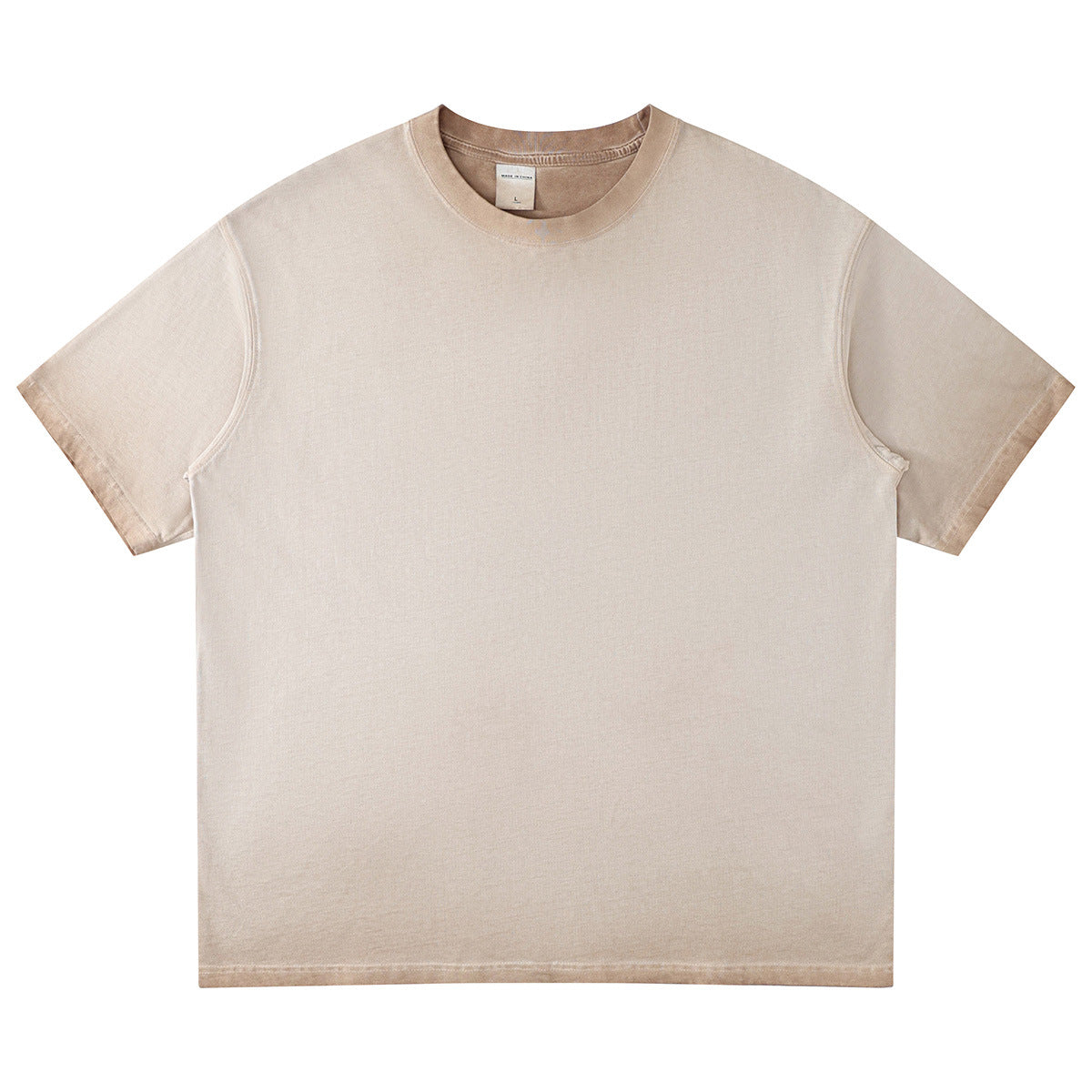Mens Washed Oversized 100%cotton Tshirt T082