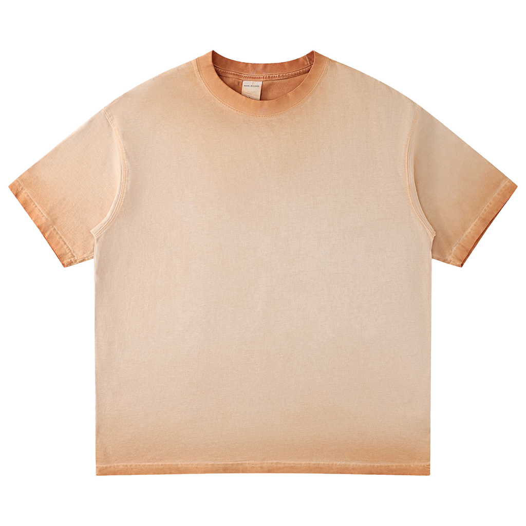 Mens Washed Oversized 100%cotton Tshirt T082