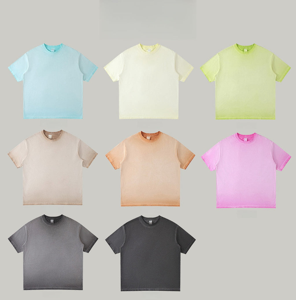Mens Washed Oversized 100%cotton Tshirt T082
