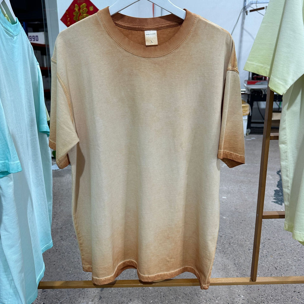 Mens Washed Oversized 100%cotton Tshirt T082