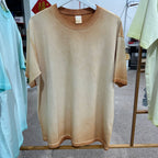 Mens Washed Oversized 100%cotton Tshirt T082
