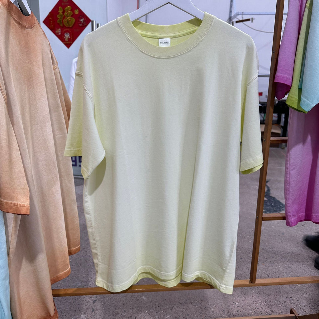 Mens Washed Oversized 100%cotton Tshirt T082