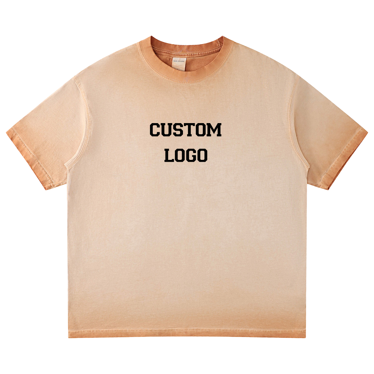 Mens Washed Oversized 100%cotton Tshirt T082