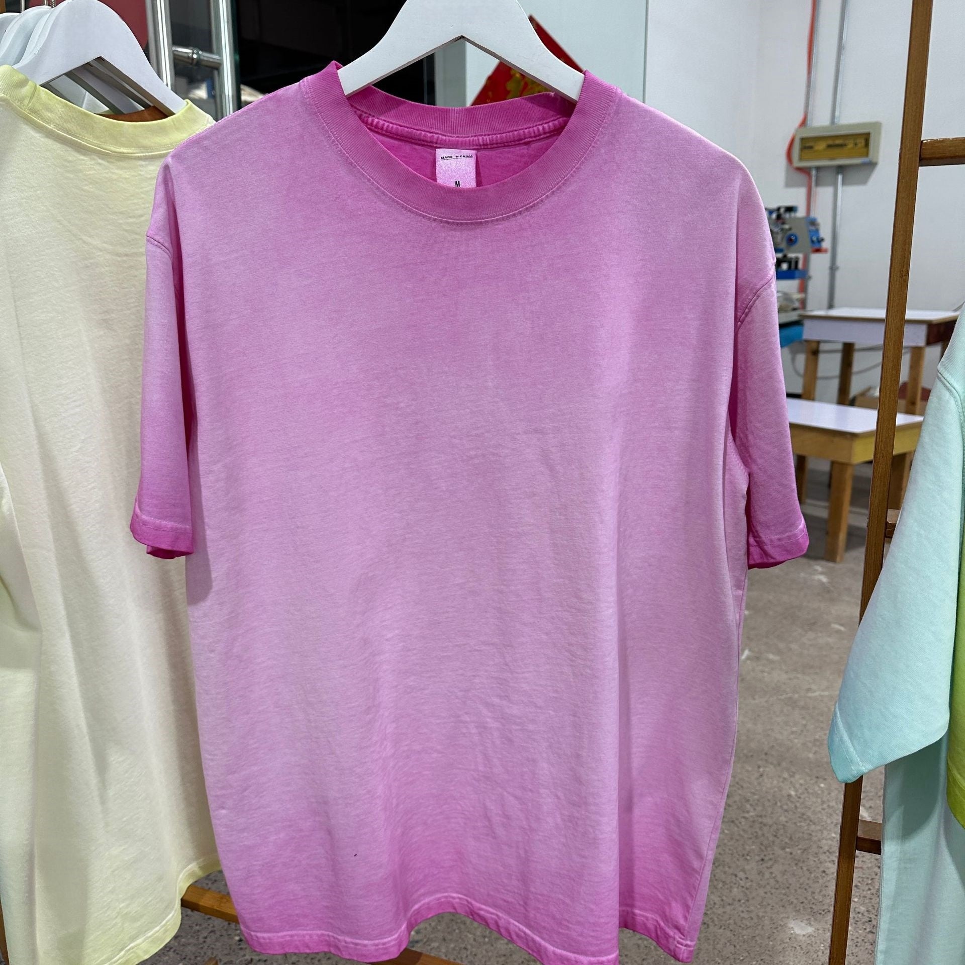 Mens Washed Oversized 100%cotton Tshirt T082