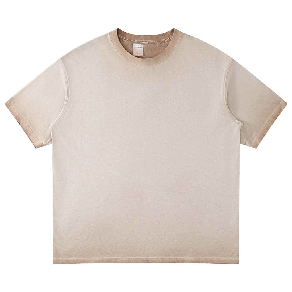 Mens Washed Oversized 100%cotton Tshirt T082