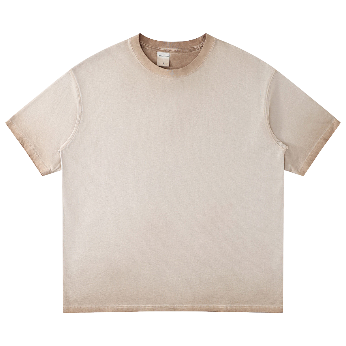 Mens Washed Oversized 100%cotton Tshirt T082