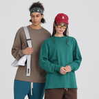 Mens Casual 100%Cotton Long Sleeve Sweatshirts T240302
