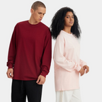 Mens Casual 100%Cotton Long Sleeve Sweatshirts T240302