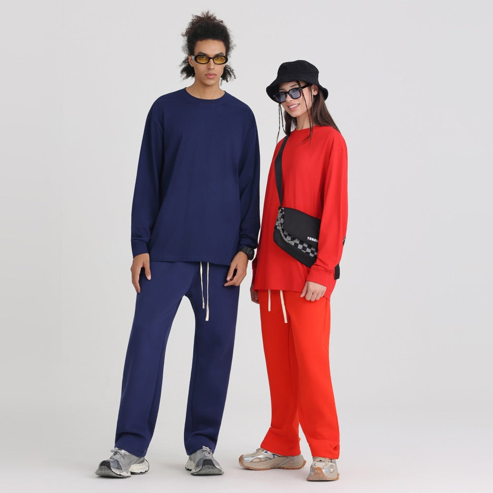 Mens Casual 100%Cotton Long Sleeve Sweatshirts T240302