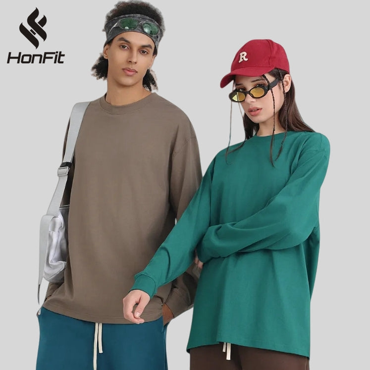 Mens Casual 100%Cotton Long Sleeve Sweatshirts T240302