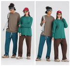 Mens Casual 100%Cotton Long Sleeve Sweatshirts T240302