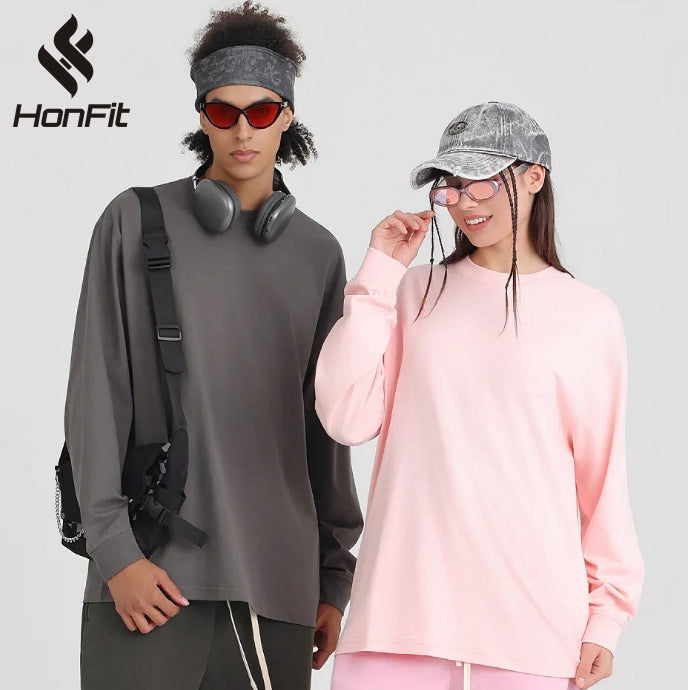 Mens Casual 100%Cotton Long Sleeve Sweatshirts T240302