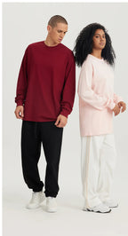 Mens Casual 100%Cotton Long Sleeve Sweatshirts T240302