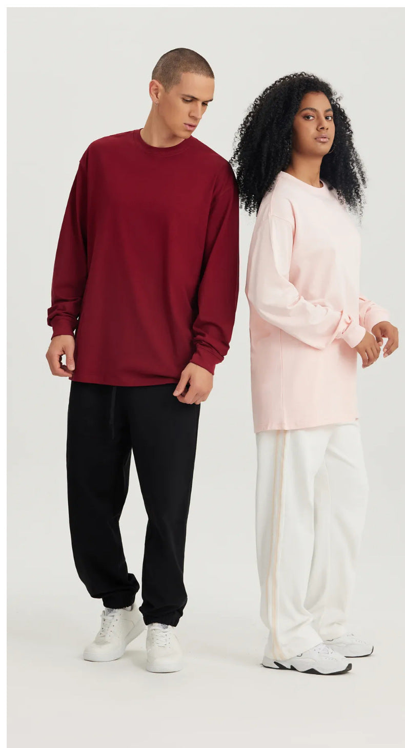 Mens Casual 100%Cotton Long Sleeve Sweatshirts T240302