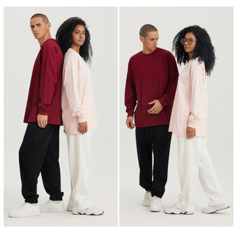 Mens Casual 100%Cotton Long Sleeve Sweatshirts T240302
