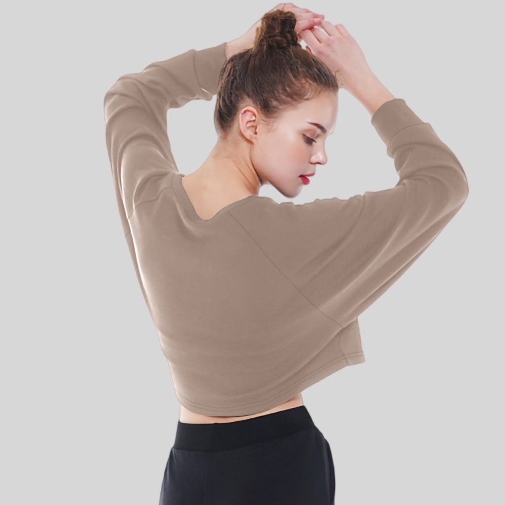 Womens Casual Sportswear 95%Cotton 25%Spandex Sweatshirt TC0023 print logo 2