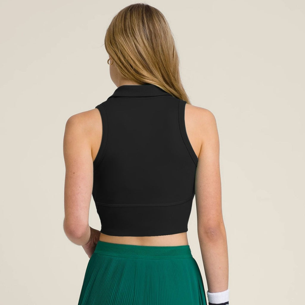 Womens Workout Sportswear 75%Nyolon 25%Spandex Tennis Set TD0201 - Tank Top print logo 10