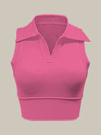 Womens Workout Sportswear 75%Nyolon 25%Spandex Tennis Set TD0201 - Tank Top print logo 13
