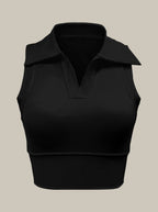 Womens Workout Sportswear 75%Nyolon 25%Spandex Tennis Set TD0201 - Tank Top print logo 15