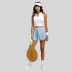 Womens Workout Sportswear 75%Nyolon 25%Spandex Tennis Set TD0201 - Tank Top print logo 3