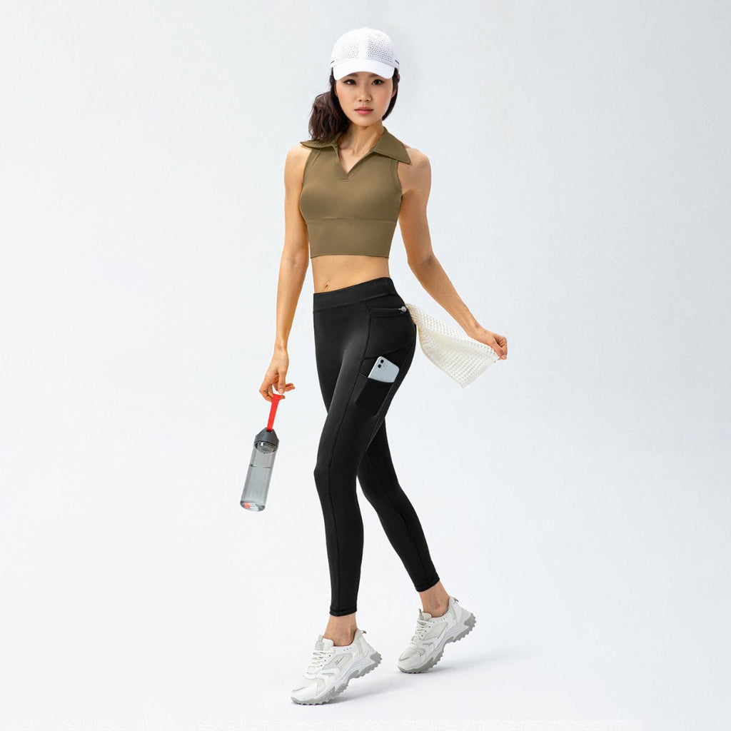 Womens Workout Sportswear 75%Nyolon 25%Spandex Tennis Set TD0201 - Tank Top print logo 31