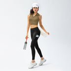 Womens Workout Sportswear 75%Nyolon 25%Spandex Tennis Set TD0201 - Tank Top print logo 31