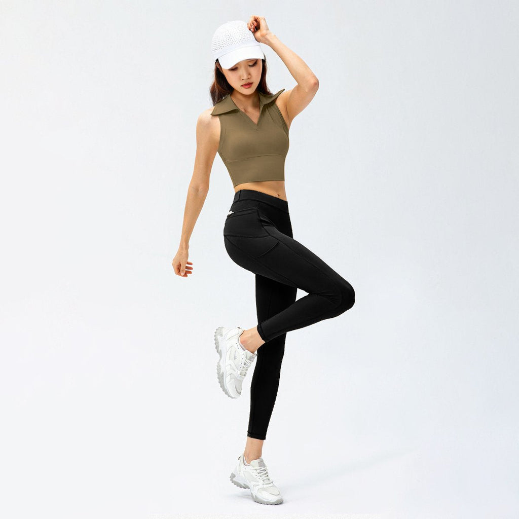 Womens Workout Sportswear 75%Nyolon 25%Spandex Tennis Set TD0201 - Tank Top print logo 32