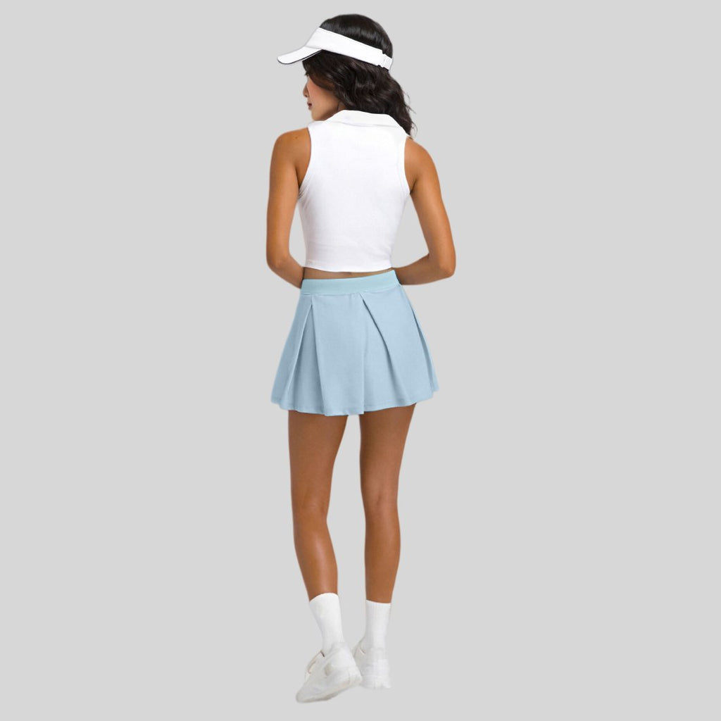 Womens Workout Sportswear 75%Nyolon 25%Spandex Tennis Set TD0201 - Tank Top print logo 4